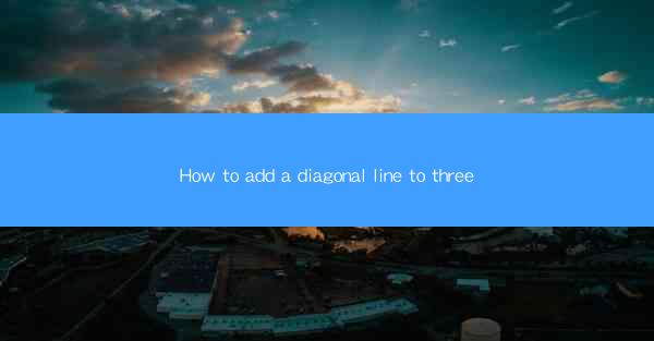How to add a diagonal line to three