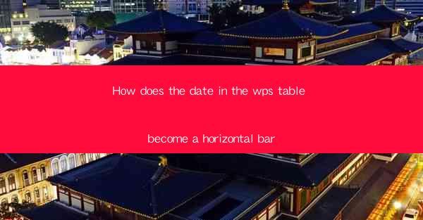 How does the date in the wps table become a horizontal bar