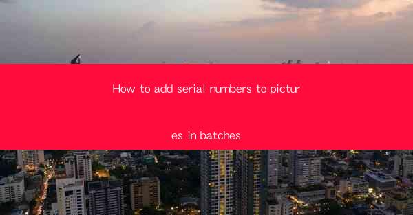 How to add serial numbers to pictures in batches